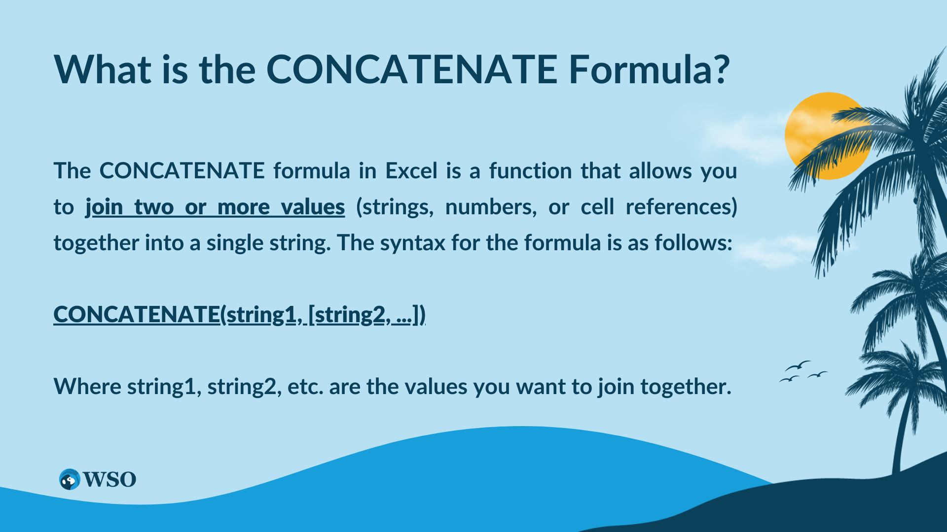 What is the CONCATENATE Formula?